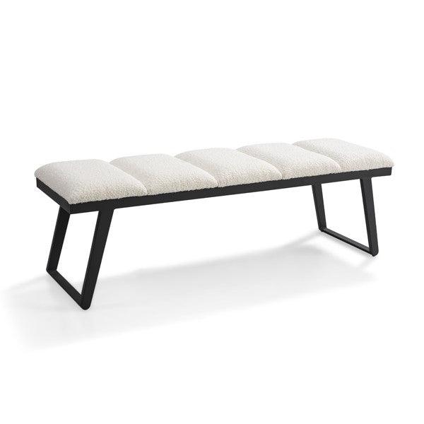 Ponce Bench - Chex Polar Boucle - Maison Rêves UK