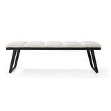 Ponce Bench - Chex Polar Boucle - Maison Rêves UK