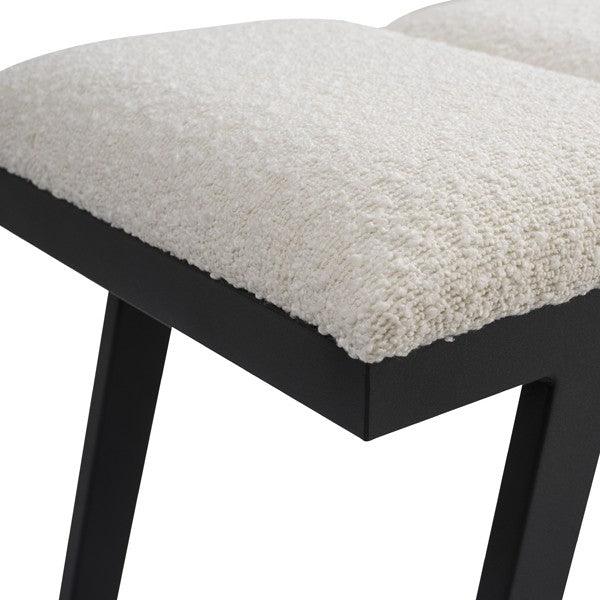 Ponce Bench - Chex Polar Boucle - Maison Rêves UK