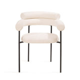 Alita Dining Chair - Chex Polar Bouclé