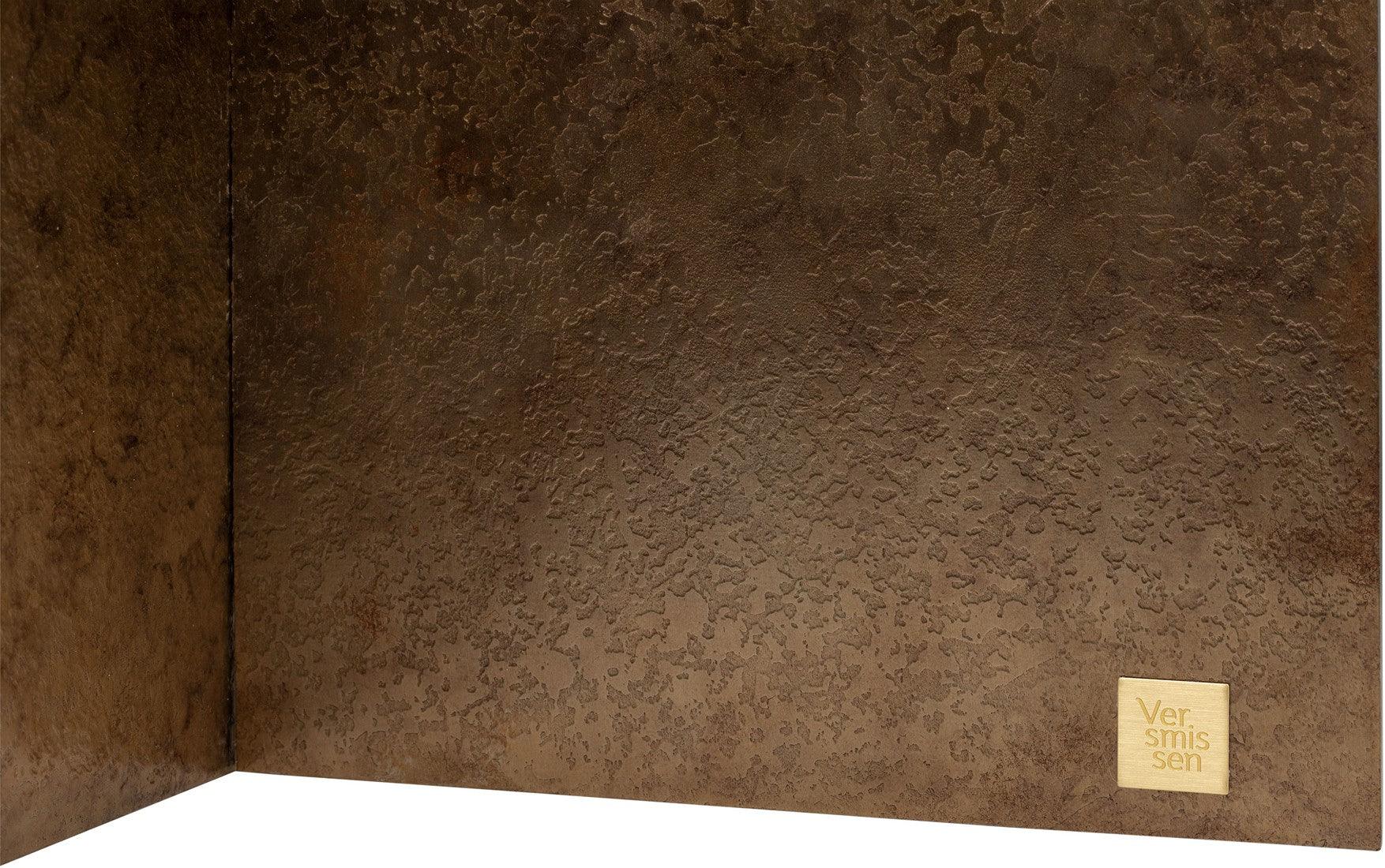 Ray Bronze Steel Coffee Table with Brown Oak Wood Top - Maison Rêves UK