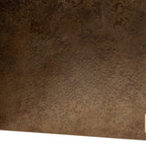 Ray Bronze Steel Coffee Table with Brown Oak Wood Top - Maison Rêves UK