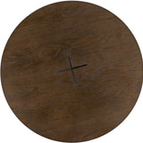 Ray Bronze Steel Coffee Table with Brown Oak Wood Top - Maison Rêves UK