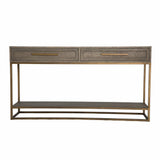 Renmin 160 Reclaimed Oak Console Table with 2 Drawers by Eccotrading Design London - Interitower | UK 