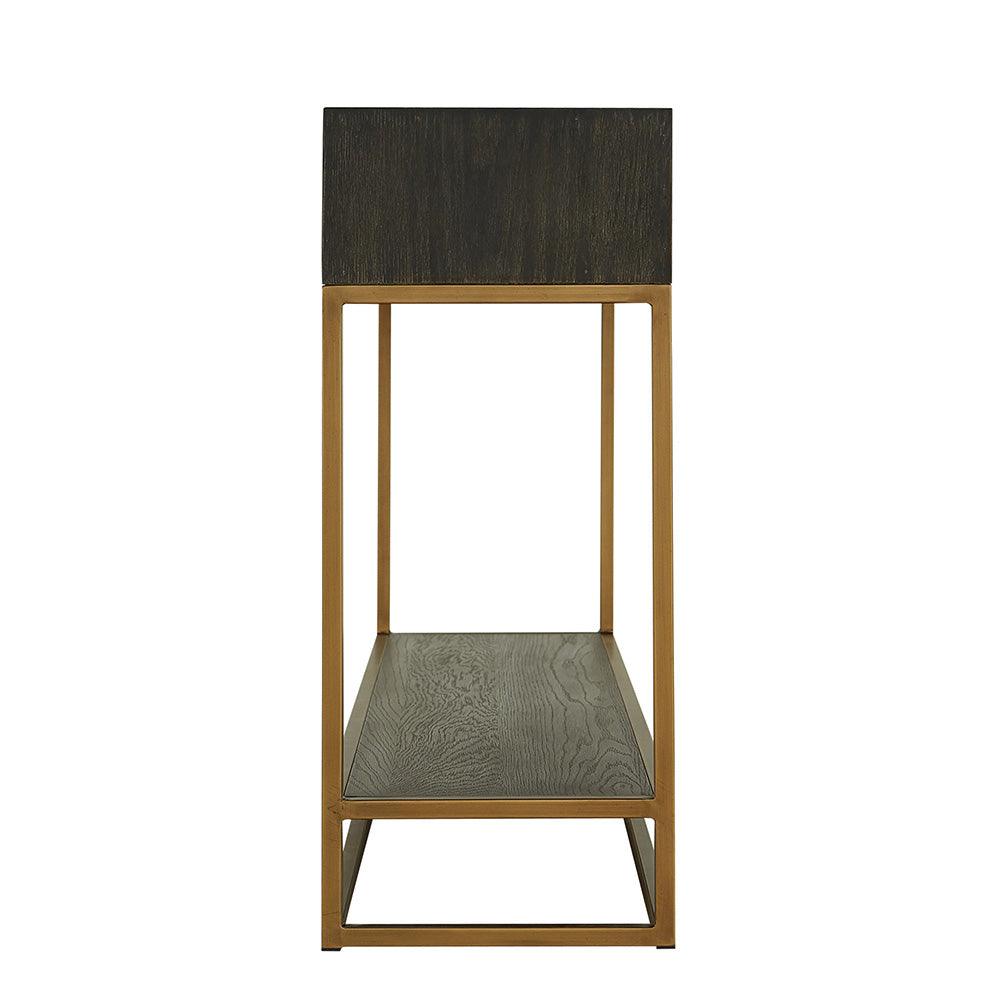Renmin 160 Reclaimed Oak Console Table with 2 Drawers by Eccotrading Design London - Interitower | UK 