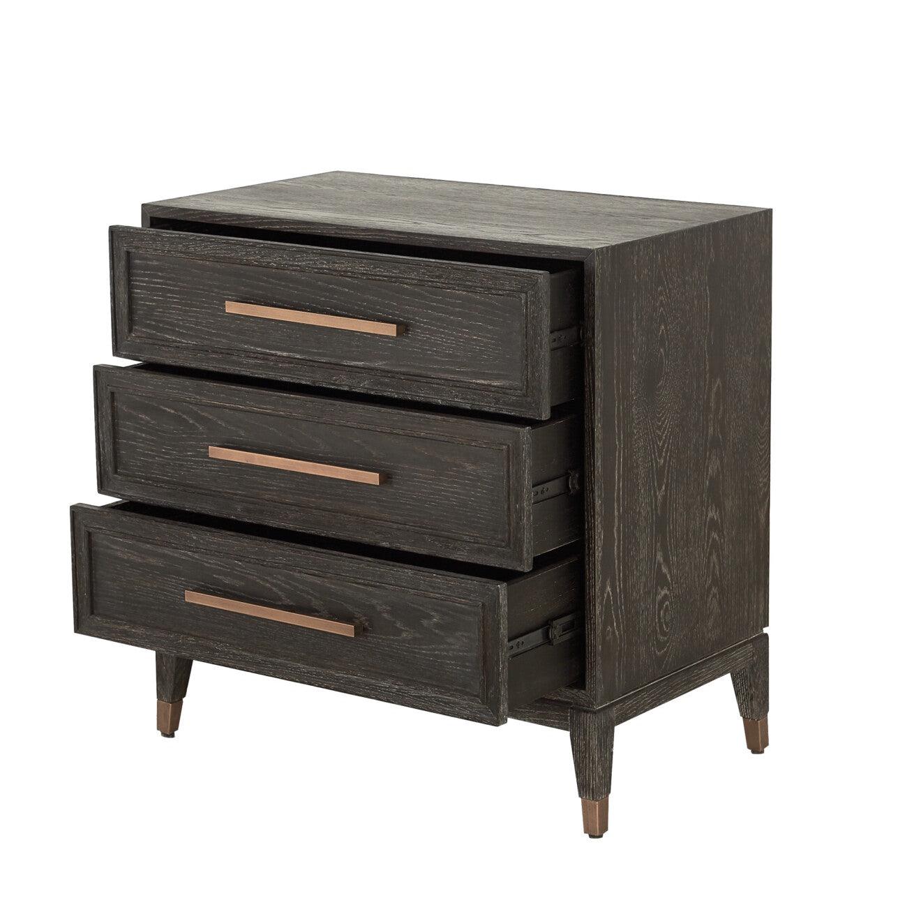 Renmin 3 Drawer Chest Reclaimed Oak by Eccotrading Design London - Maison Rêves UK