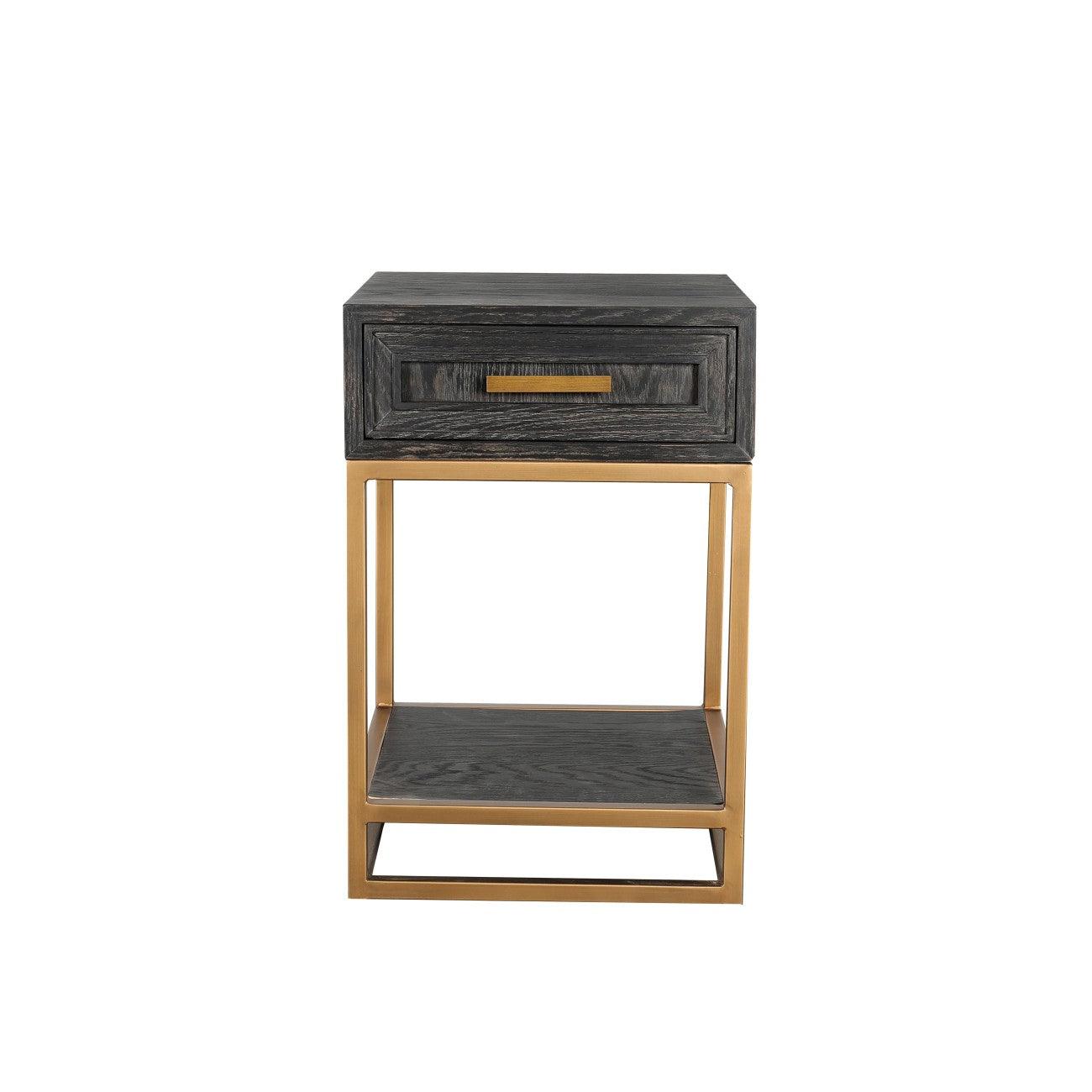 Renmin 40 Reclaimed Oak Side Table with Drawer by Eccotrading Design London - Interitower | UK 