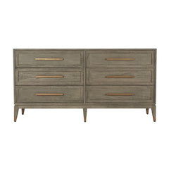 Renmin 6 Drawer Chest Reclaimed Grey Oak by Eccotrading Design London - Maison Rêves UK