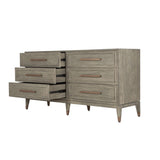 Renmin 6 Drawer Chest Reclaimed Grey Oak by Eccotrading Design London - Maison Rêves UK