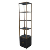 Renmin Slim Reclaimed Oak Bookcase by Eccotrading Design London