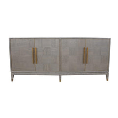 Renmin Cabinet 4 Door Grey Reclaimed Oak by Eccotrading Design London - Maison Rêves UK