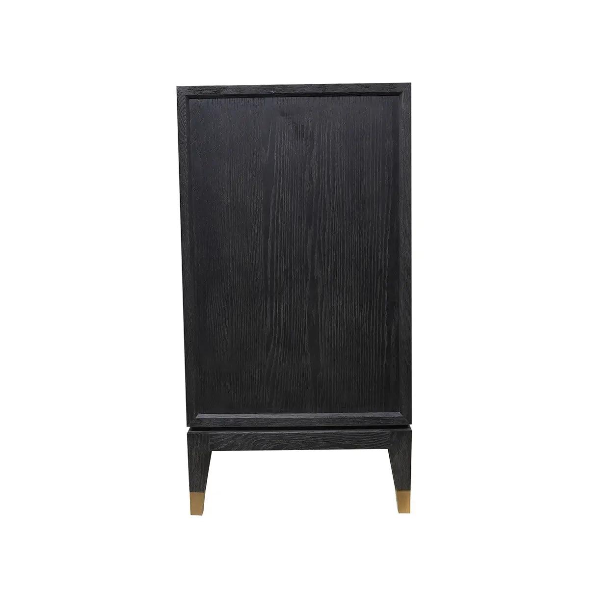 Renmin Cabinet 4 Door Reclaimed Carbon Oak by Eccotrading Design London - Maison Rêves UK