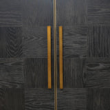 Renmin Cabinet 4 Door Reclaimed Carbon Oak by Eccotrading Design London - Maison Rêves UK