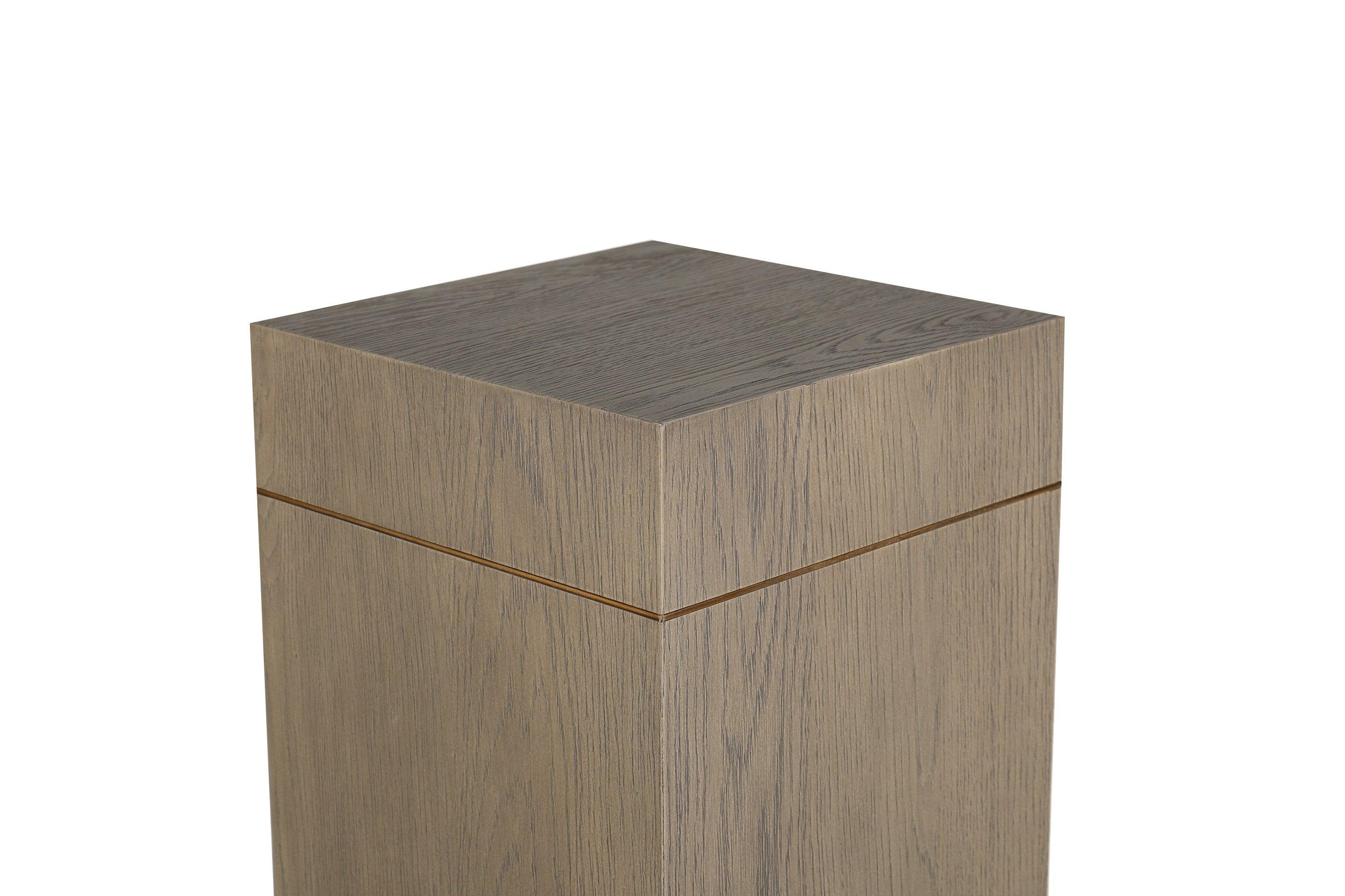 Renmin Reclaimed Oak Pedestal 30 by Eccotrading Design London - Interitower | UK 
