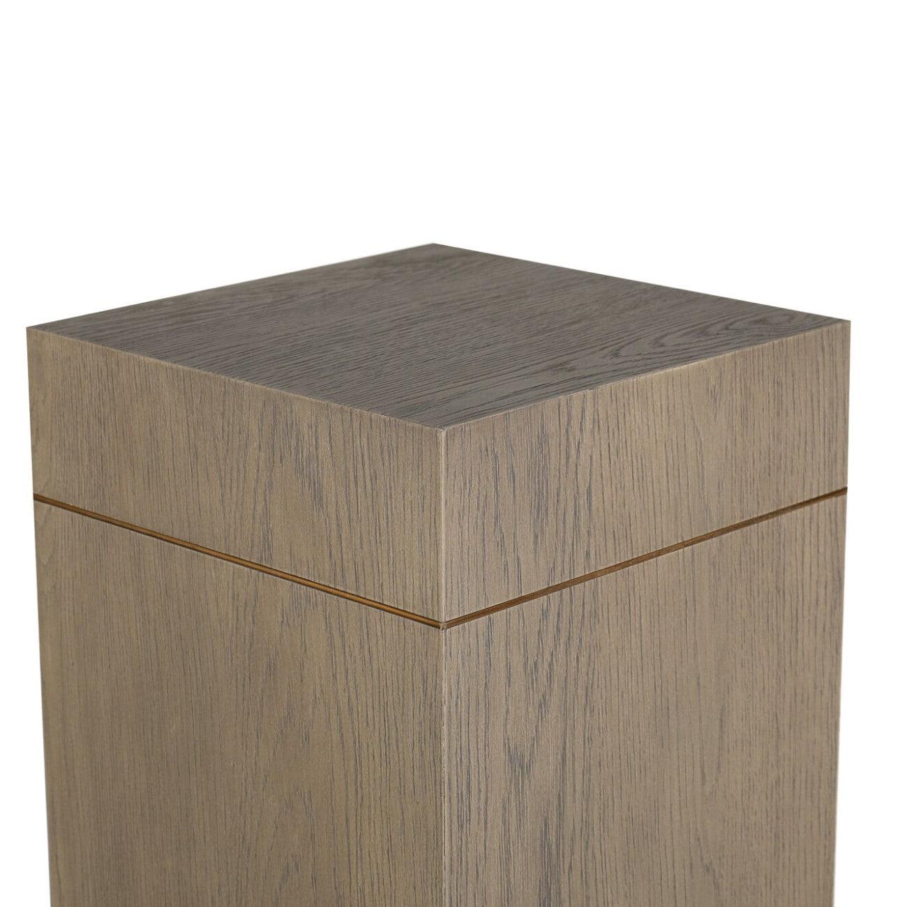 Renmin Reclaimed Oak Pedestal 40 by Eccotrading Design London - Maison Rêves UK