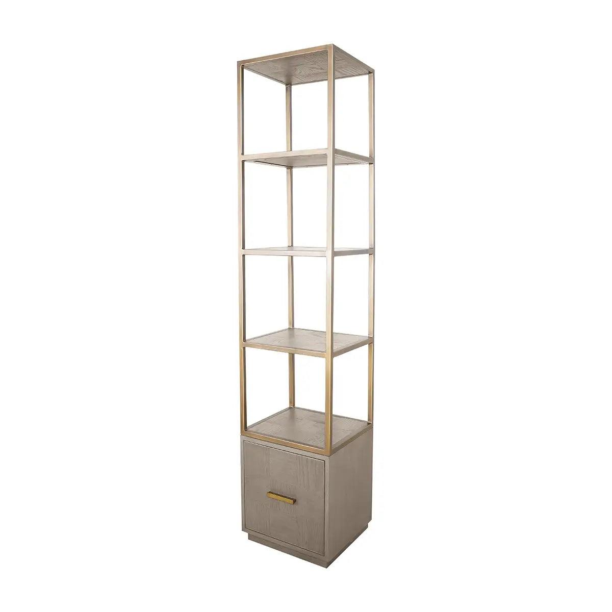 Renmin Slim Reclaimed Oak Bookcase by Eccotrading Design London - Maison Rêves UK