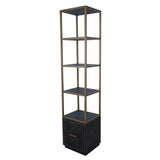 Renmin Slim Reclaimed Oak Bookcase by Eccotrading Design London - Maison Rêves UK