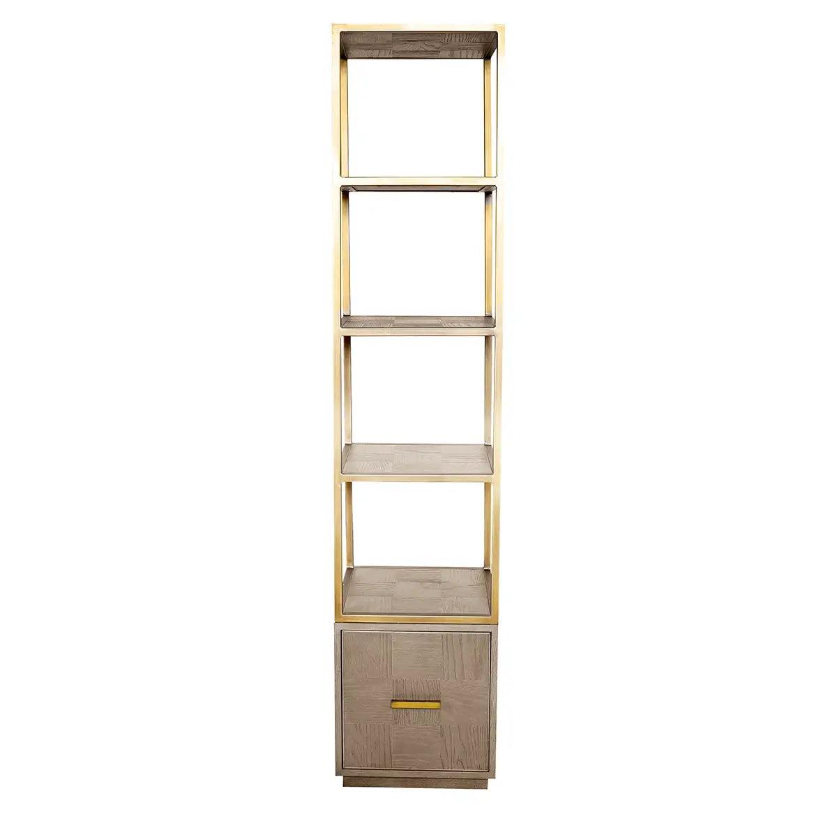 Renmin Slim Reclaimed Oak Bookcase by Eccotrading Design London - Maison Rêves UK