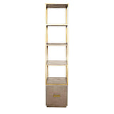 Renmin Slim Reclaimed Oak Bookcase by Eccotrading Design London - Maison Rêves UK