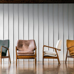 Rivervista Armchair Brown Leather with Oak Frame - Maison Rêves UK