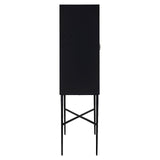 Rostelli 2 Door Mango Wood Cabinet with Black Iron Frame by Richmond Interiors - Maison Rêves UK