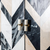 Rostelli 2 Door Mango Wood Cabinet with Black Iron Frame by Richmond Interiors - Maison Rêves UK