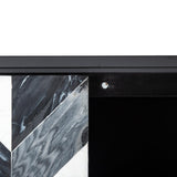 Rostelli 2 Door Mango Wood Cabinet with Black Iron Frame by Richmond Interiors - Maison Rêves UK