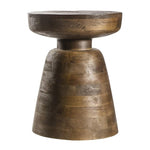 Saffire Mango Wood Side Table Antique Brown - Maison Rêves UK
