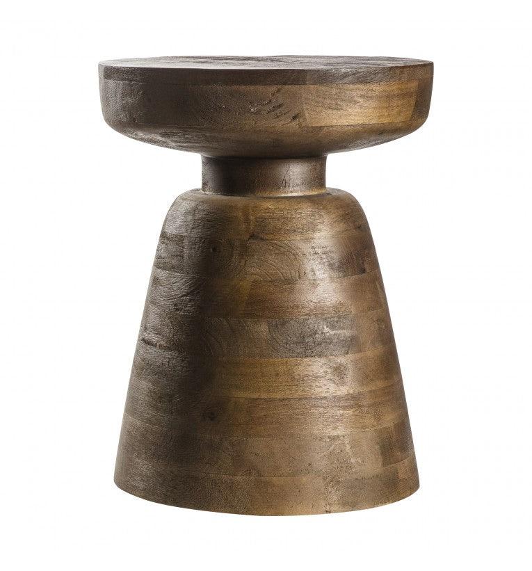 Saffire Mango Wood Side Table Antique Brown - Maison Rêves UK
