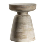 Saffire Mango Wood Side Table White Wash - Maison Rêves UK
