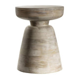 Saffire Mango Wood Side Table White Wash - Maison Rêves UK