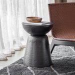Shadewick Black Iron Side Table - Maison Rêves UK