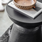 Shadewick Black Iron Side Table - Maison Rêves UK