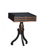 Side Table with Game Board Lime Wood by Authentic Models - Maison Rêves UK