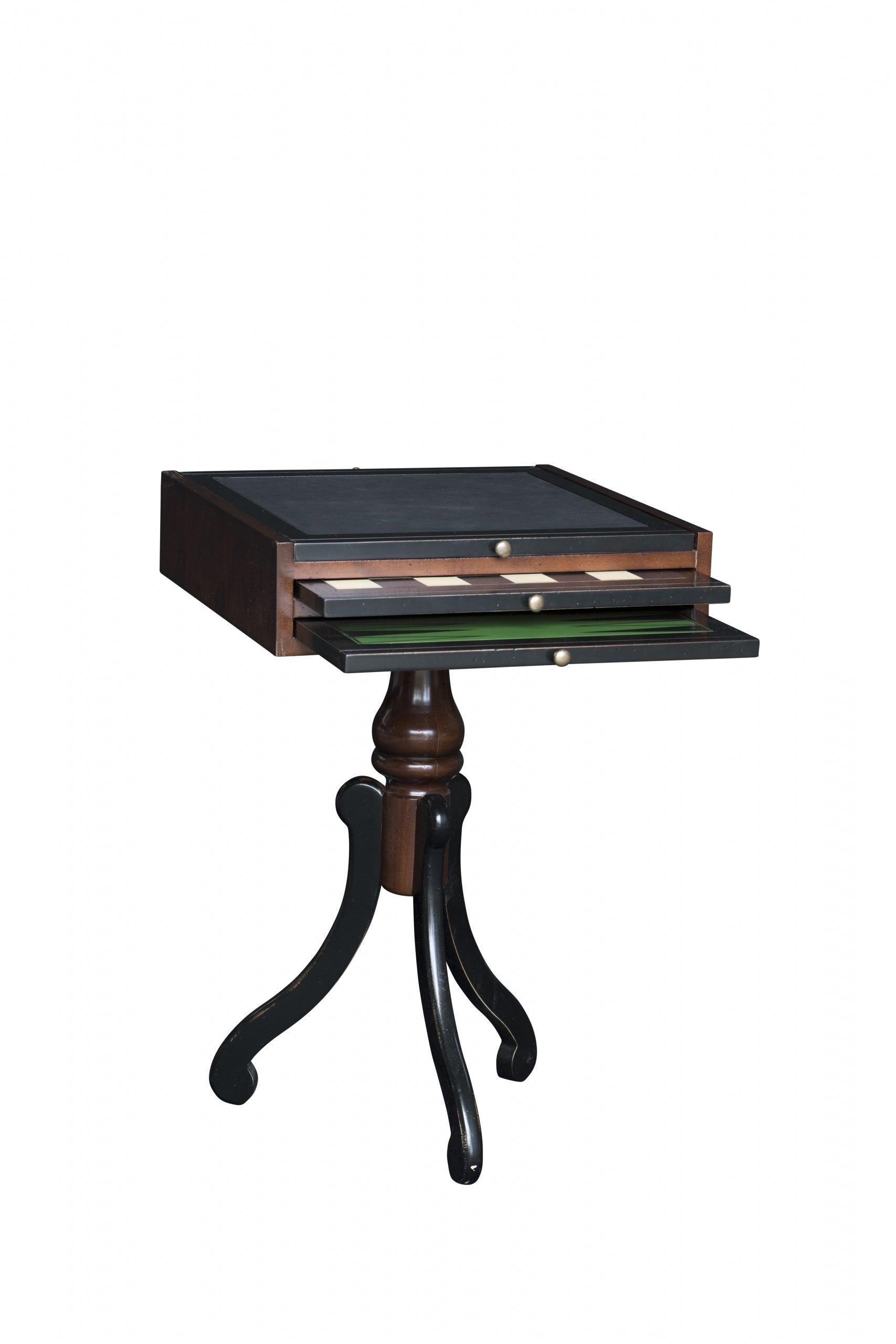 Side Table with Game Board Lime Wood by Authentic Models - Maison Rêves UK