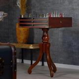 Side Table with Game Board Lime Wood by Authentic Models - Maison Rêves UK