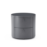 Sims Bedside Table - Matte Anthracite - Maison Rêves UK