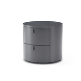 Sims Bedside Table - Matte Anthracite - Maison Rêves UK