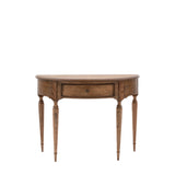 Solanis Demi Lune Mindi Wood Console Table - Maison Rêves UK