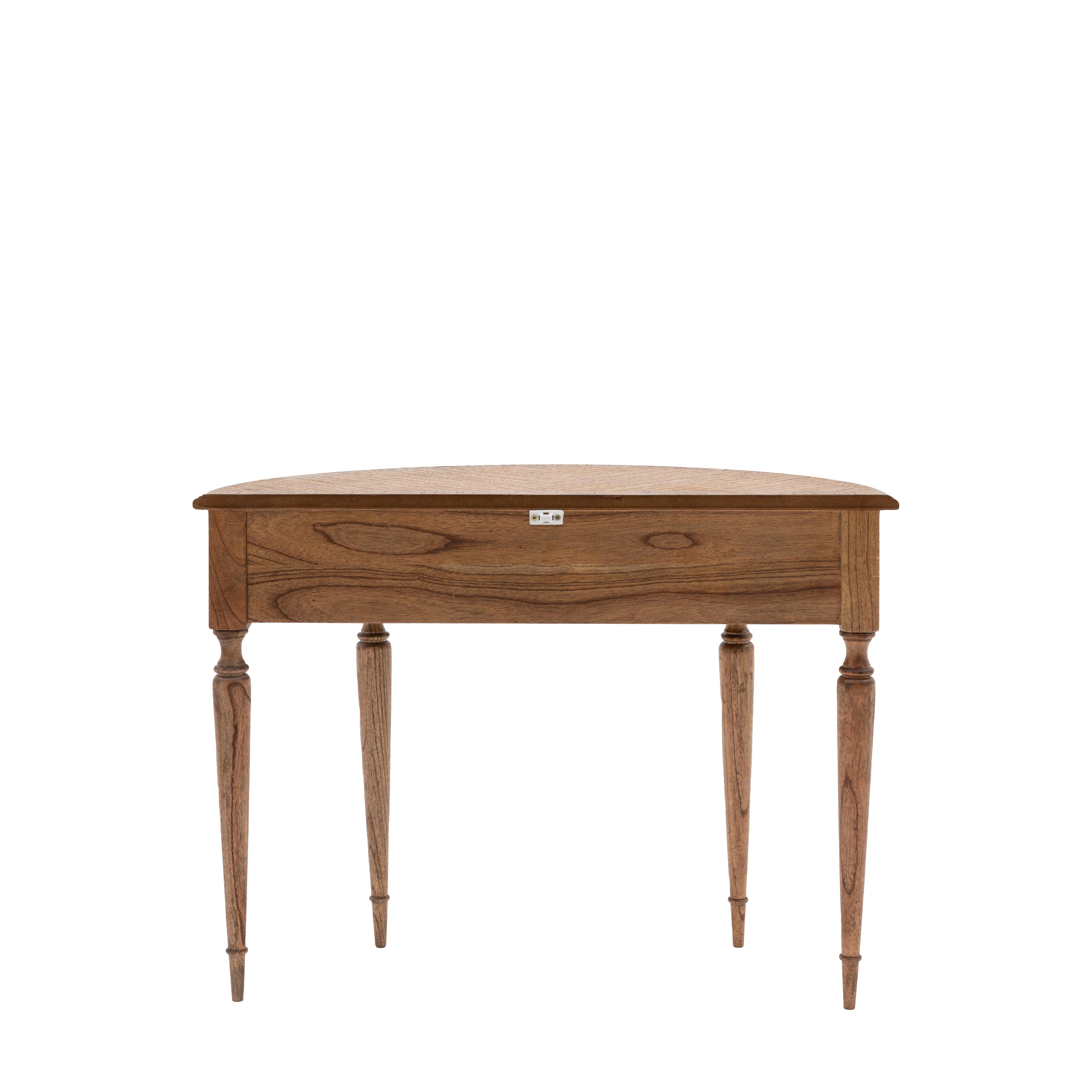 Solanis Demi Lune Mindi Wood Console Table - Maison Rêves UK