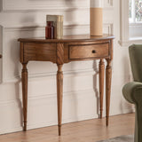 Solanis Demi Lune Mindi Wood Console Table - Maison Rêves UK