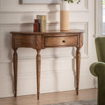 Solanis Demi Lune Mindi Wood Console Table - Maison Rêves UK