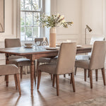 Solanis Extendable Mindi Wood Dining Table - Maison Rêves UK