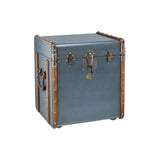 Stateroom End Table Mahogany Wood, Petrol by Authentic Models - Maison Rêves UK