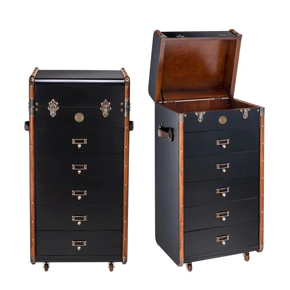 Stateroom Mahogany Wood Drawers Large by Authentic Models - Maison Rêves UK