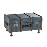 Stateroom Trunk Table Mahogany Wood, Petrol by Authentic Models - Maison Rêves UK