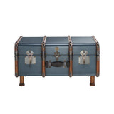 Stateroom Trunk Table Mahogany Wood, Petrol by Authentic Models - Maison Rêves UK