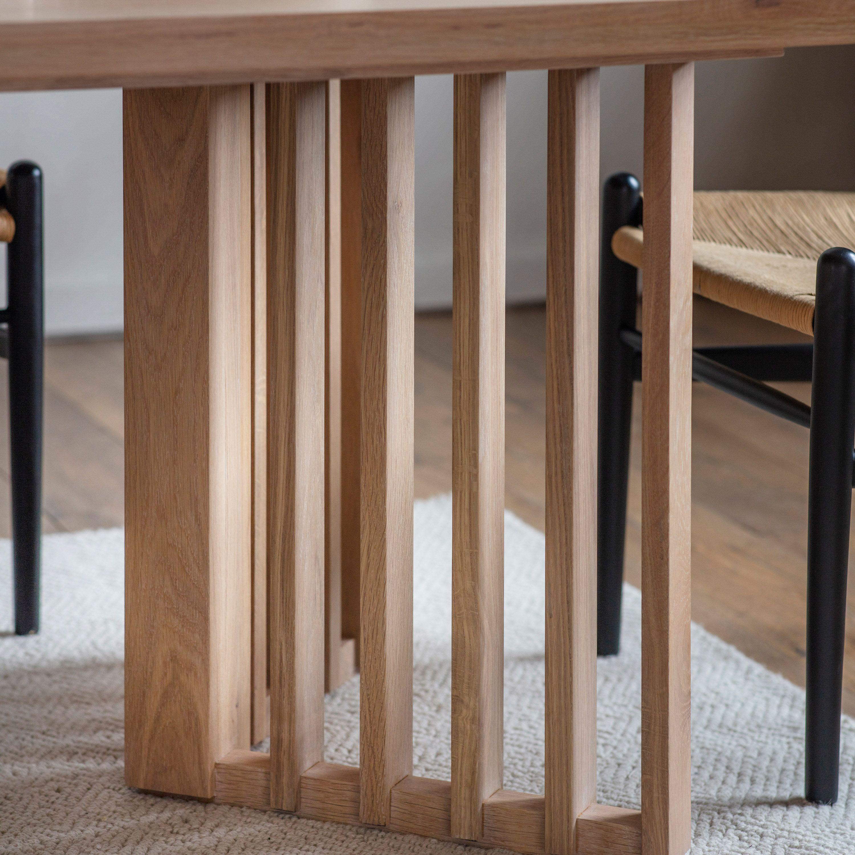 Stella Oak Dining Table Large - Maison Rêves UK