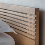 Stella Oak Wood 5' Bed King Size with Black Metal Legs - Maison Rêves UK