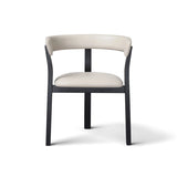 Strata Curve Leather Dining Chair by Eccotrading Design London